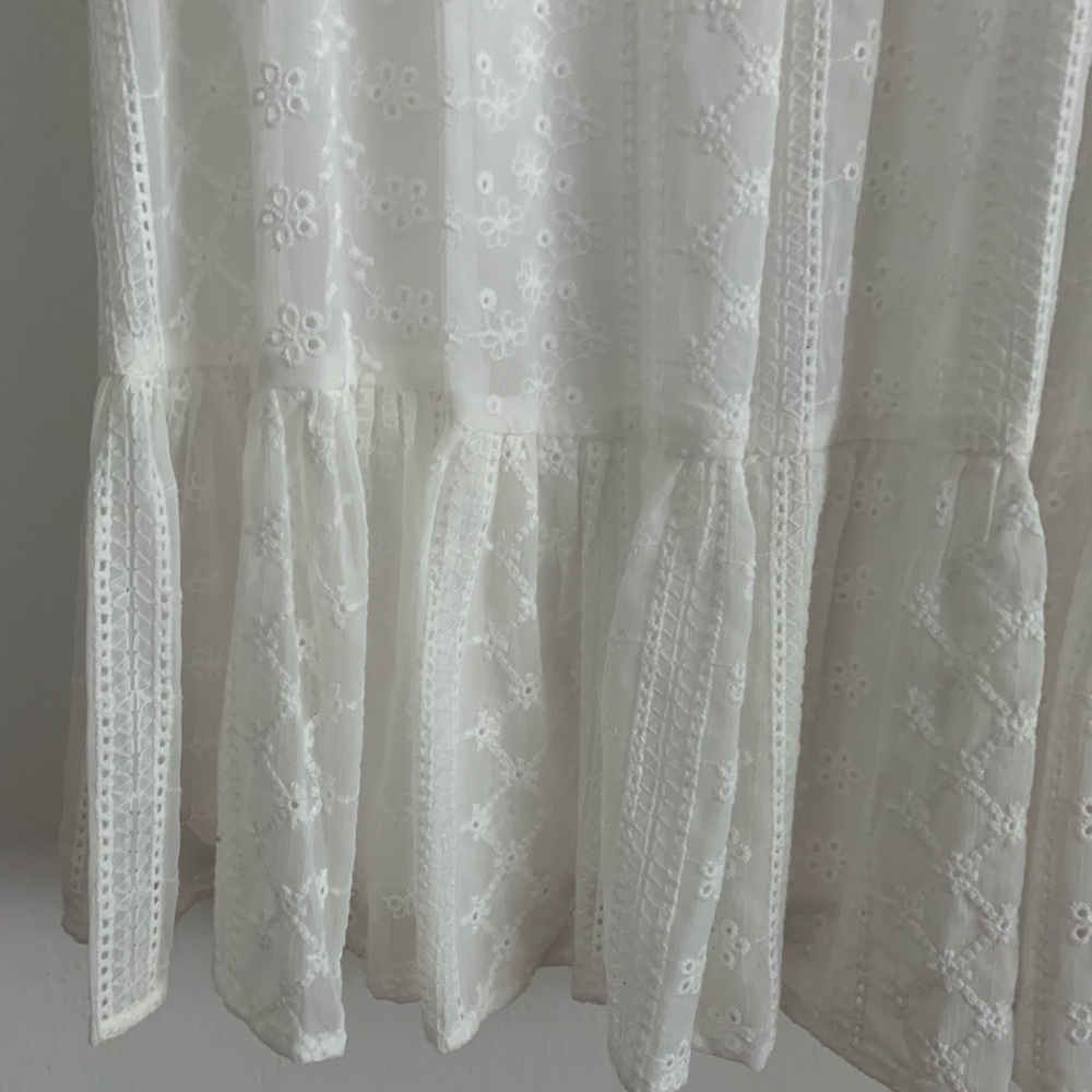 Calvin Klein Eyelet Tier-Hem Dress - Picture 5 of 9